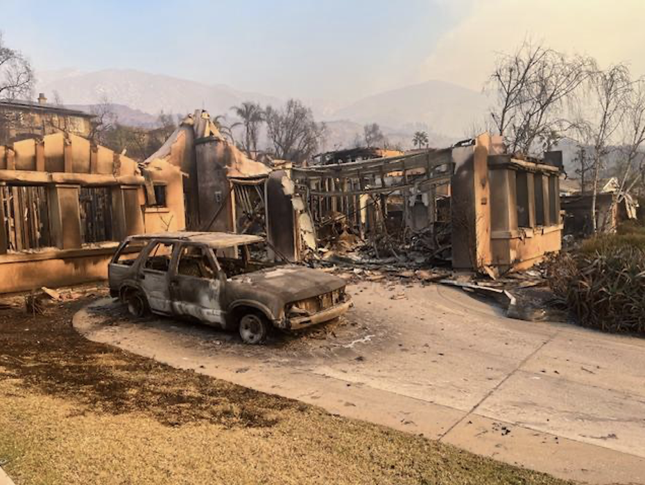 The burnt house